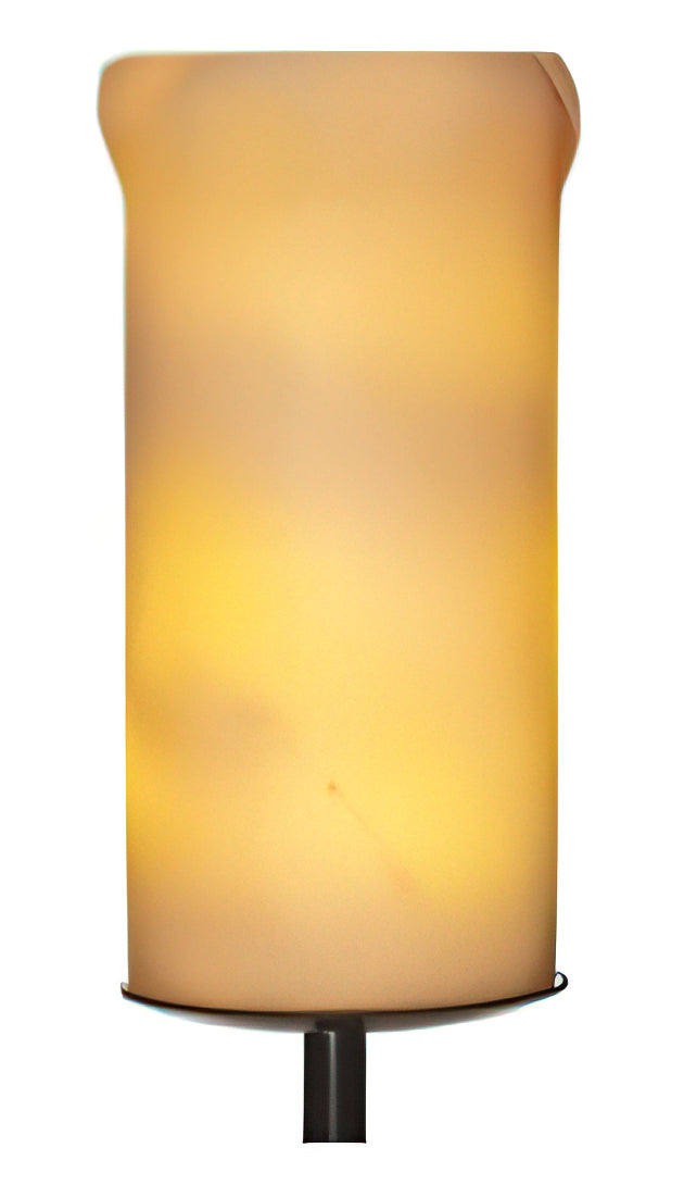 Amber alabaster shade cover with a warm golden glow for handcrafted lighting