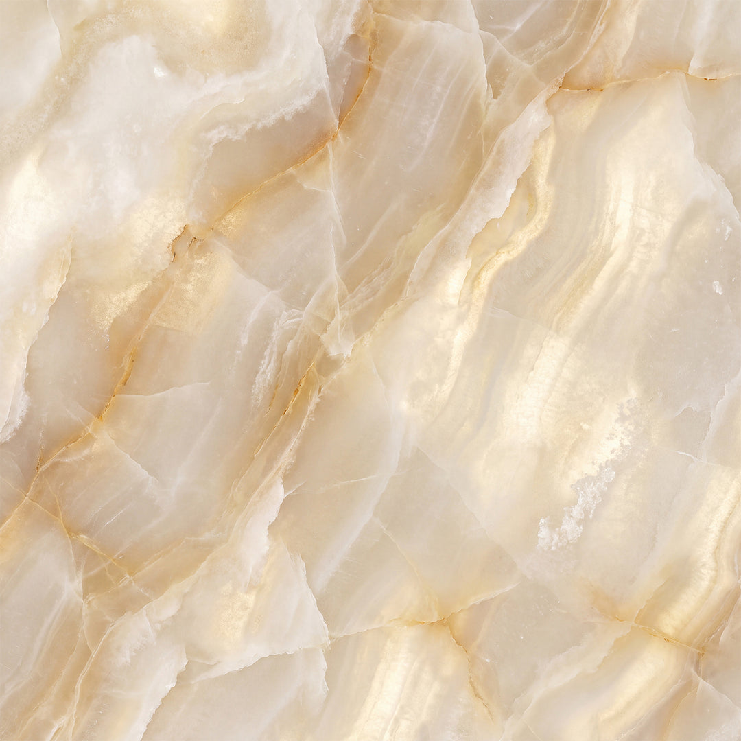 Natural alabaster displaying distinctive veining, translucency, color variation, and organic patterns unique to each piece of stone.