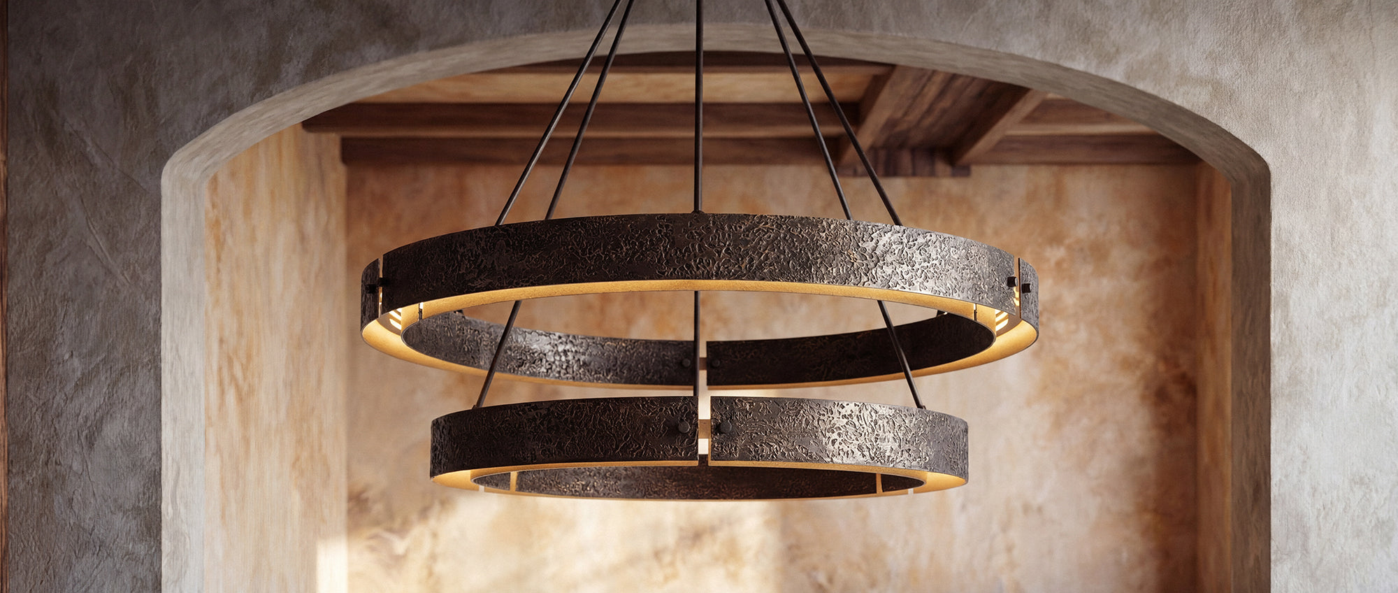 Ashore Lighting, Dallas Texas, wrought iron designer lighting manufacturer, studio scene