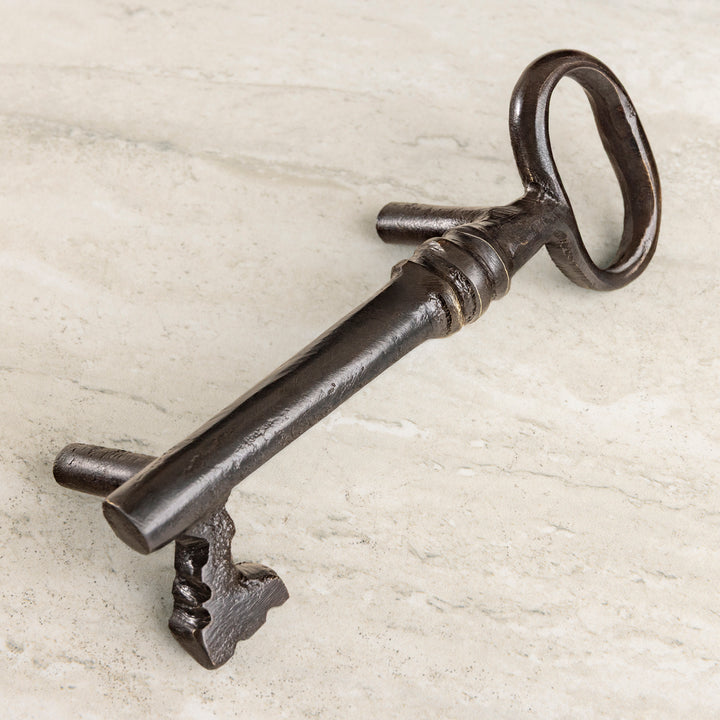 Estate Key Pull bronze cabinet hardware inspired by antique estate key design for luxury cabinetry