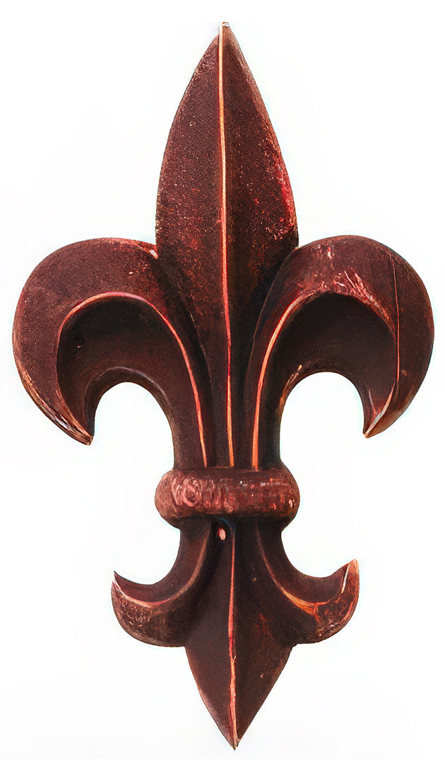 Rust Copper finish with reddish-brown depth, warm copper undertones, and hand-applied variation