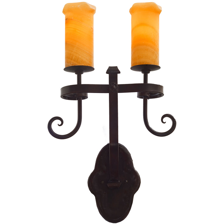 Rennaissance 2 Light Alabaster Designer Sconce