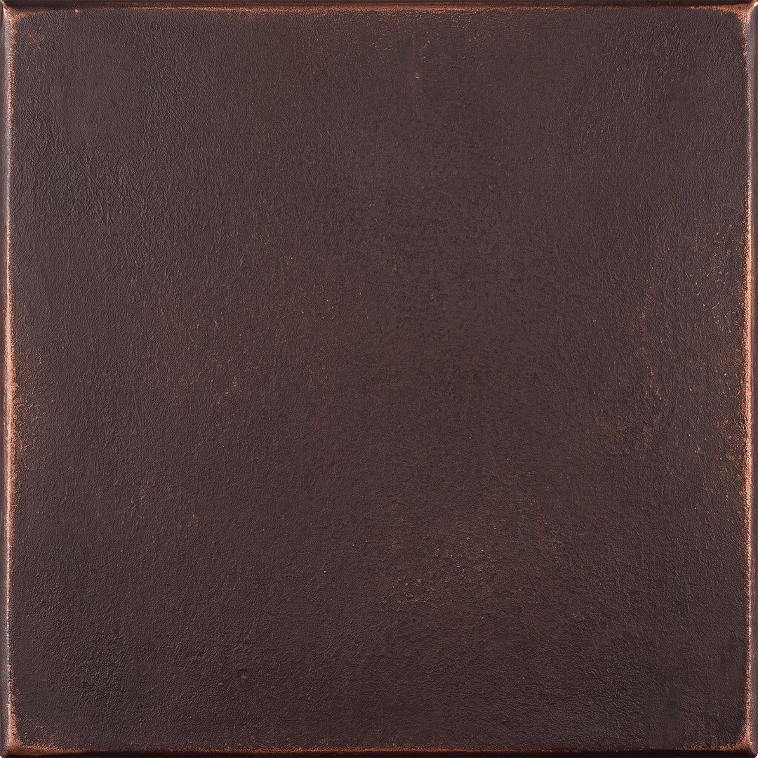 Rust Copper wrought iron finish with warm copper-influenced tones, organic variation, and visible hand-applied surface character.