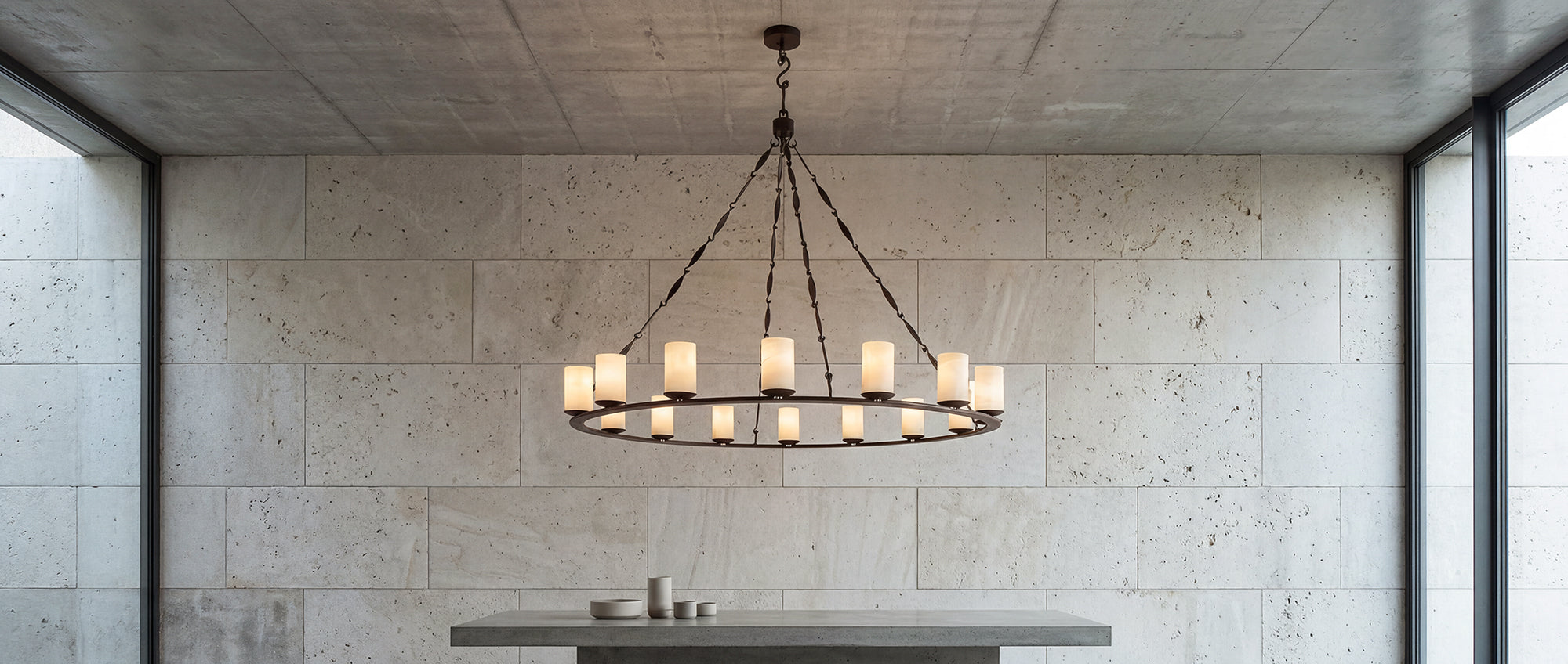 Ashore Lighting, Dallas Texas, wrought iron designer lighting manufacturer, studio scene