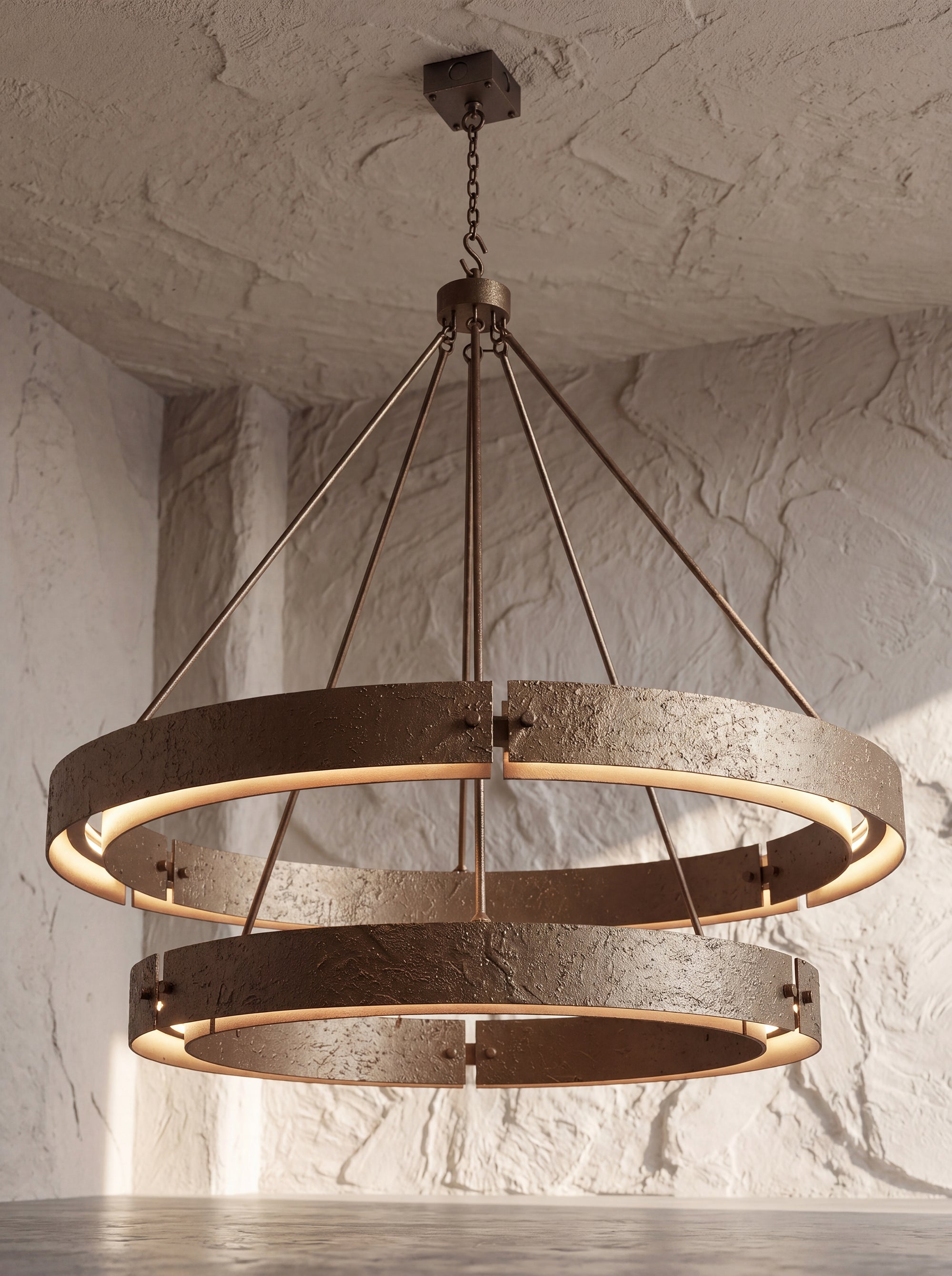 Ashore Lighting, Dallas Texas, wrought iron designer lighting manufacturer, studio scene